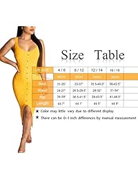 Cosics vestido de fiesta, 1 pieza jersey de cuello redondo sin mangas acanalado amarillo dividido maxi vestidos de tanque