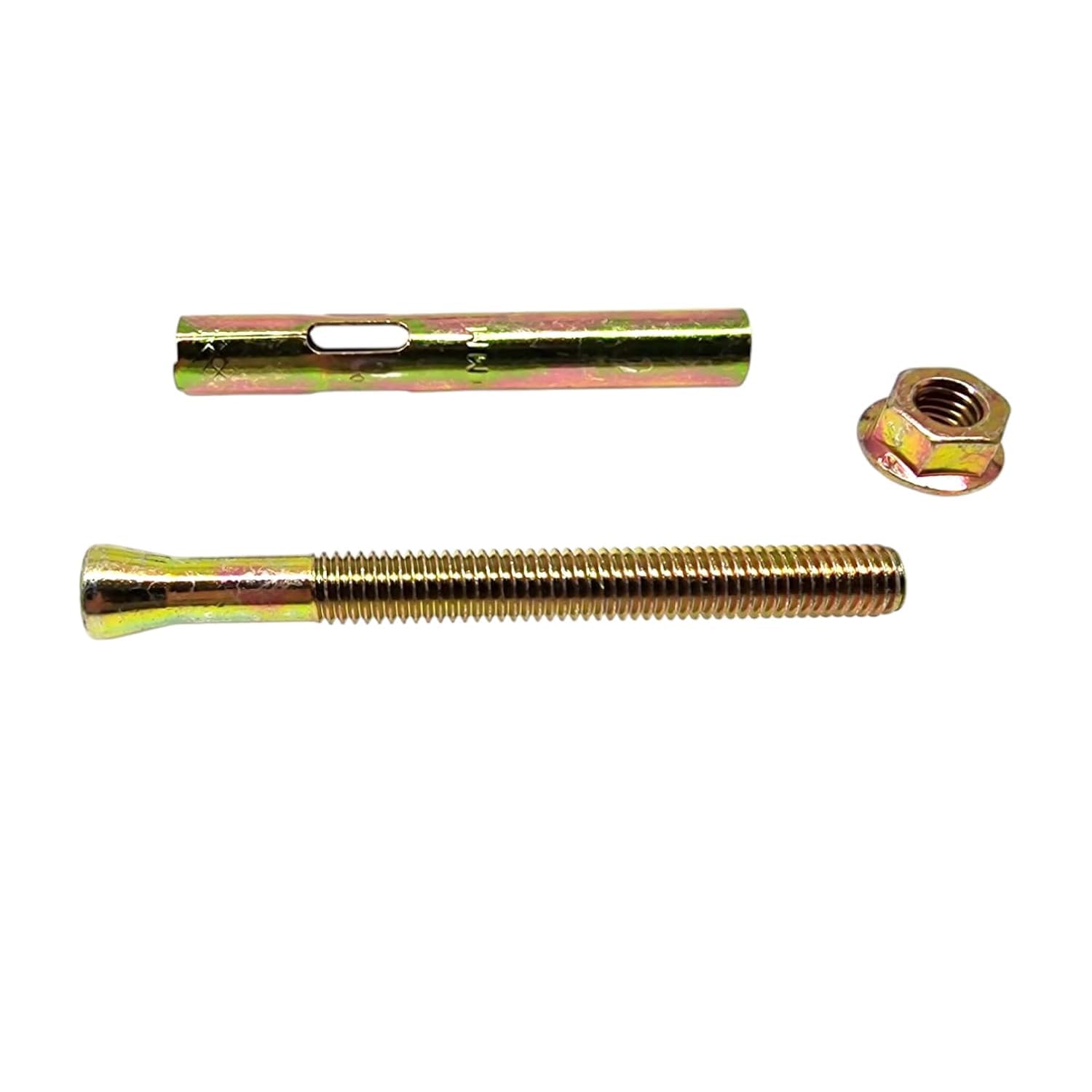 AHC K-ZYSLAHN10125B5 M10 x 125 mm Hex Nut Sleeve Anchor - Zinc/Yellow (Pack of 5)