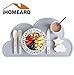 Baby Placemat, Meal Mat - Placemat For Kids Silicone Waterproof Baby Placemat Meat Meal Mat Table Mat Cute Portable Food Mat Travel Placemat for Toddler, Non Slip Placemat Easy Clean(Light Gray)