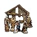 Kurt Adler 6-Inch Resin Set of 7 Pieces Nativity Set, Beige