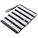 ULAK iPad Air Case, 360 Degrees Rotating Stand Protective Case Smart Cover for Apple iPad Air with Automatic Wake/Sleep Function (Navy Blue/White Stripes)