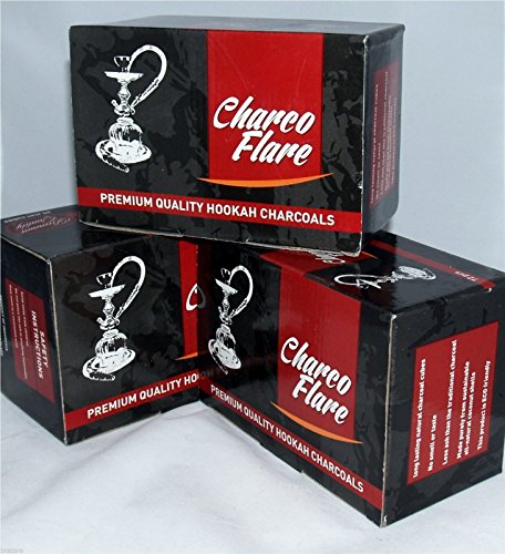 216 Pieces Charco Flare Hookah Natural Coals Hooka Shisha Coconut Charcoal 25mm