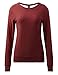 Regna X Womens Long Sleeve Tops Sport Workout Open-Back Active T Shirt (S-3X)