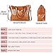 JUNDUN Women Bag Casual Vintage Shoulder Bag Handbags Cross Body Bag Large Capacity Bags Brown
