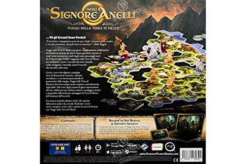 Asmodee, Herr der Ringe: Reisen in Mittelerde, Brettspiel mit App, 1-5 Spieler, 14+ Jahre - Italienische Sprache – Bild 4