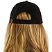 CC Beanie Everyday Faux Suede 6 Panel Solid Suede Baseball Adjustable Cap Hat Black
