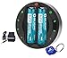 Complete Power Pack: Olight OMNI-DOK Universal Charger With Two Olight 2600mAh 18650 Batteries and Bright Lumentac Keychain Light