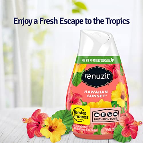 Renuzit Adjustable Solid Gel Air Freshener Cones, Hawaiian Sunset