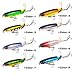 MINGZE 5-Pack Whopper Plopper Bass Lure 0.46oz/3.94 inch Artificial Hard Bait Topwater Floating Fishing Lures