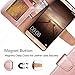 Mate 9 Case,Arae Huawei Mate 9 wallet Case with Kickstand and Flip cover (rosegold)