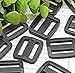 Shapenty 3/4 Inch/ 20mm (Inner Length) Plastic Tri-glide Slides Button Bulk Adjustable Webbing Triglides Slider Buckle for Belt Backpack Bags Sewing, 50PCS