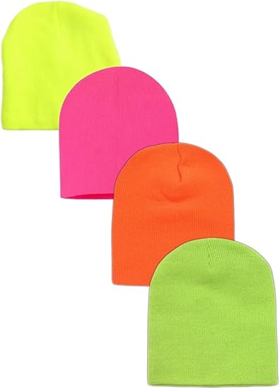 neon winter hat