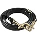 SaSarili Adjustable Replacement Cross Body Handbag Purse Strap Black 0.6 inch wide, 43-51 inch long with Brass Tone Hardware