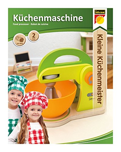 Idena 4100072 - Kleine Küchenmeister Küchenmaschine aus Holz, für Spielküche und Kaufmannsladen, ab 3 Jahre, ca. 21 x 12… – Bild 4