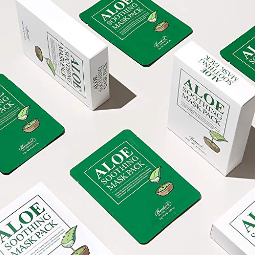 BENTON Aloe Soothing Mask Pack 23g 10 Pack - Aloe & Green Tea Leaf Water  Contained Hydrating and Cooling Facial Mask Sheet, Fresh Moisturizing and  Cooling Effect in Kenya | Whizz Masks