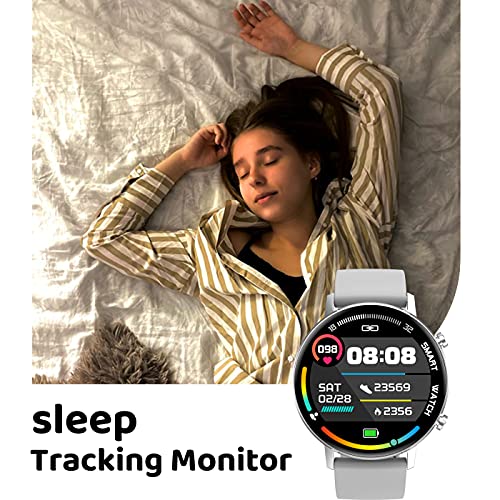 Microwear Smartwatch fur Damen Herren,1,3-Zoll-HD-Touchscreen Smart Watch mit Herzfrequenz,Musiksteuerung,Schrittzähler,Lange Akkulaufzeit,IP67 Wasserdicht Fitness Tracker,für iOS Android