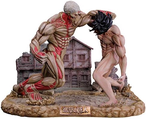 Amazon 進撃の巨人 エレン Vs 鎧の巨人 ポリレジン 超大型ジオラマ 塗装済み 完成品 フィギュア フィギュア ドール 通販