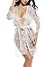 Avidlove Sexy Robes for Women Lace Babydoll Lingerie Chemise Set of 4
