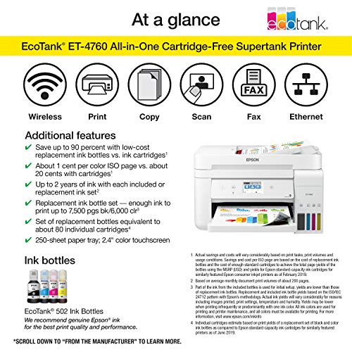 Epson EcoTank ET-4760 Printer - Image 4