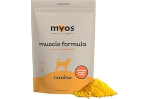 MYOS Canine Muscle Formula - All-Natural Muscle Building Supplement - Helps Reduce Muscle Loss in Aging Dogs and Improve Reco
