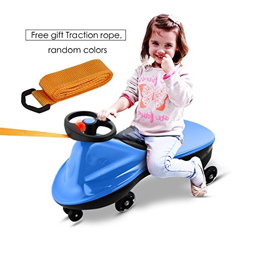 Fashine Outdoor Vehicle Riding Rolling Twisted Wiggling Swing Car (Blue) - Thumbnail 2