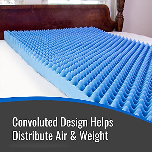 DMI Foam Mattress Topper, Egg Crate Foam Pad, Mattress Pad and Bed
