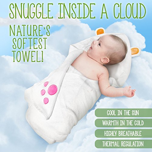 image for VIKING Baby Hooded Towel Bath Set Towels for Boys Girls Newborns by Ku