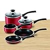 Tefal-A161S545-Bistro-Aluminium-Cookware-Set-5-Pieces-Red Tefal A161S545 Bistro Aluminium Cookware Set, 5 Pieces - Red