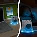 GOgroove Mini Cute Animal Battery Powered Portable Wired Speaker (Polar Bear) with LED Night Light Speaker for Kids - Passive Subwoofer, Built-in 3.5mm AUX Cable - Plug into Tablets, Phones, More