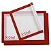 X-Chef Silicone Baking Mats Sets of 3, Silicone Sheets for Cookie Baking Cooking Mat Liner Reusable Non-Stick FDA Approved for Oven Cookie Bread Cutting Board (16.5 X 11.6 inch)