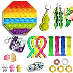 JANESVISSY 23 Pcs Fidget Packs,Relieves Stress
