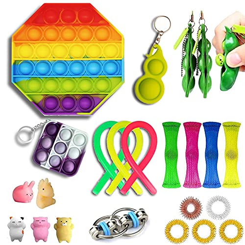 JANESVISSY 23 Pcs Fidget Packs,Relieves Stress