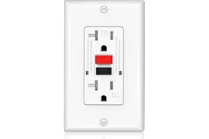 OMEENET GFCI Outlet, Tamper-Resistant Outlets, UL Listed Self Test GFI Receptacle with 2 LED Indicator, 20 Amp (1 Pack)