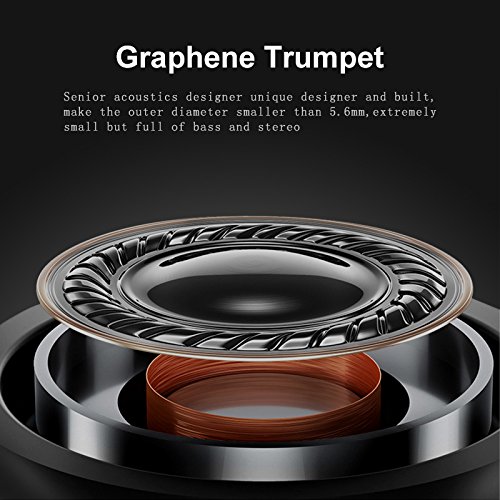 TNSHO Earphones with Mic Mini Wired HIFI Stereo Bass In-Ear Headphone Headset Gold Plated 3.5mm Jack for Smart Phone 4 Feet(1.2 meter) Gray