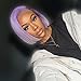 ZHANGXIUZHU WIG 10inch Fashion Light Purple Bob Hair Synthetic Hair Lace Front Wig For Women 150% Density