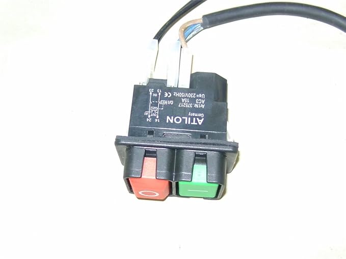 ATIKA Ersatzteil EIN-/AUS Schalter 230 V Wechselstrom für Betonmischer *NEU*