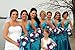 Angel Isabella Bouquet in Malibu Turquoise and Plum Artificial Keepsake Flowers