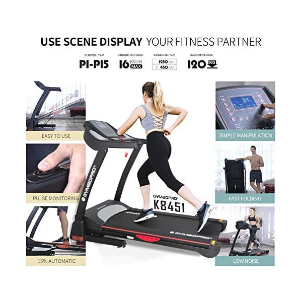 folding treadmill 16kph