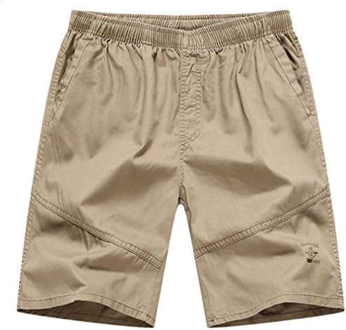 YGT Men's Cotton Full Elastic Waist Cargo Performance Baseline Short
