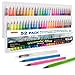 Shuttle Art 52 Pack Real Watercolor Brush Pens, 50 Colors Watercolor Brush Markers with 2 Water Brush Pen,Soft Flexible Tip Perfect for Adult Coloring Books, Manga, Comic, Calligraphy
