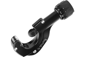 Flexzion Copper Pipe Cutter - Heavy Duty Tubing Tool 1/8"–1 3/8" with Reamer for Copper Plastic PVC Pipes Aluminum Brass Thin