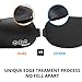 Sleep Mask for Women and Men 100% 3D Cotton Sleeping Eye Mask Contoured Adjustable Strap, Earplugs and Velvet Bag, Block Light, Smooth Mask for Nap, Travel And night Sleeping - Black