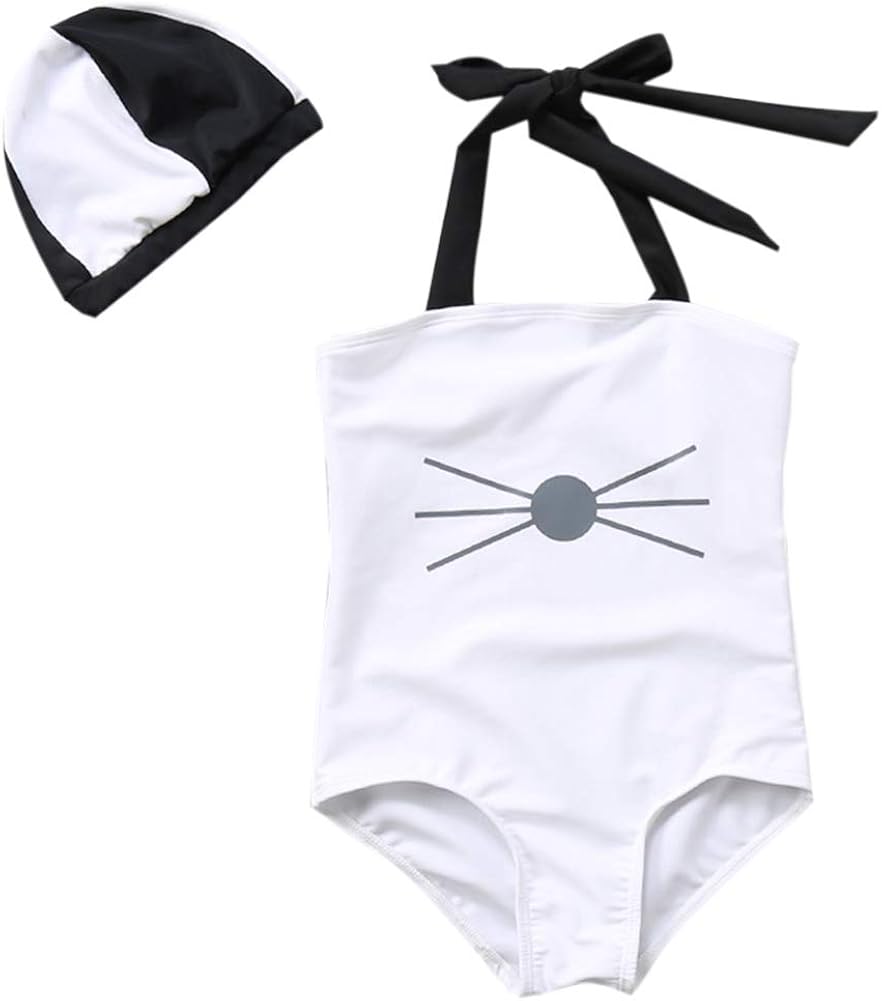 Authentic Online Baby Girls One Piece Halter Swimsuit Romper Beach Swimwear Outfits With Cap Clothing Welcome To Buy Www Angryowl In