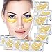 Anti Aging Treatments Set / Kit of 10 Pairs Eyes 24K Gold / Golden Collagen Gel Crystal Masks / Patches for Wrinkles / Crows Feet, Dark Circles and Puffiness / Puffy Eye Bags Removal and Moisturizing