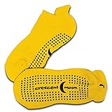 Non-slip Exersocks Value Pack (3-pair) (Large, Lemon Zest)