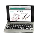 iPad Mini 4 Keyboard Case, Eoso Ultra Thin Folio Smart Stand Case Shell Cover with Wireless Bluetooth Keyboard For Apple iPad Mini 4 (Silver)