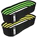 Tribe Lifting Resistance Hip Bands | Leg Band for Hip Work Out or Physical Therapy | Resistance Loops, Non-Slip Elastic Grippy Inner Layer | Men and Women | Black