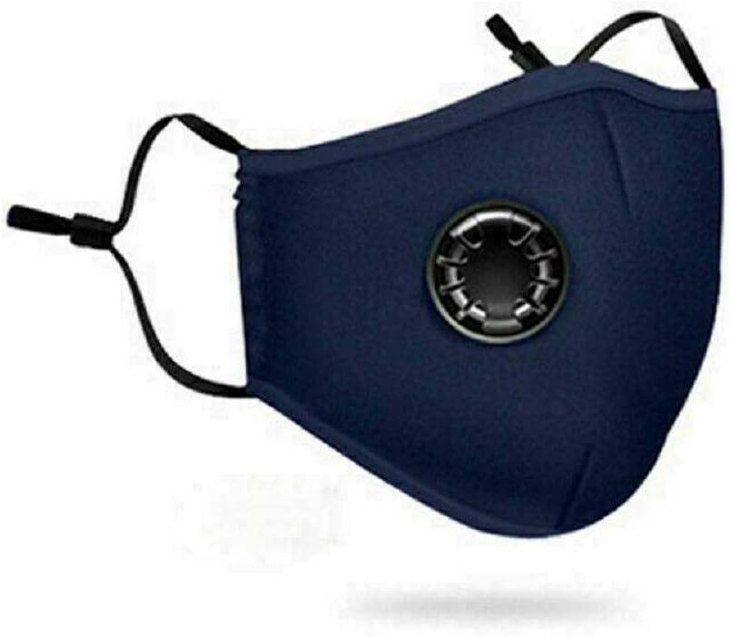 Fashion 4 Color Face Mask Cotton Anti-dust PM2.5 Mouth Muffle Breathing Valve Respirator, GREAT VALUE FOR THE MONEY (Blue)