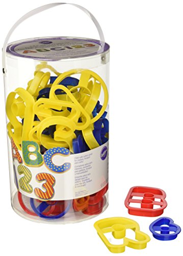 Wilton 50 Piece ABC & 123 Cookie Cutter Set