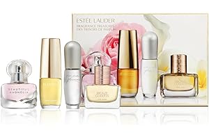 Estée Lauder Fragrance Treasures Travel Size Perfume Gift Set | Includes Beautiful Magnolia, Bronze Goddess, Beautiful & Pleasures | Perfumes for Women